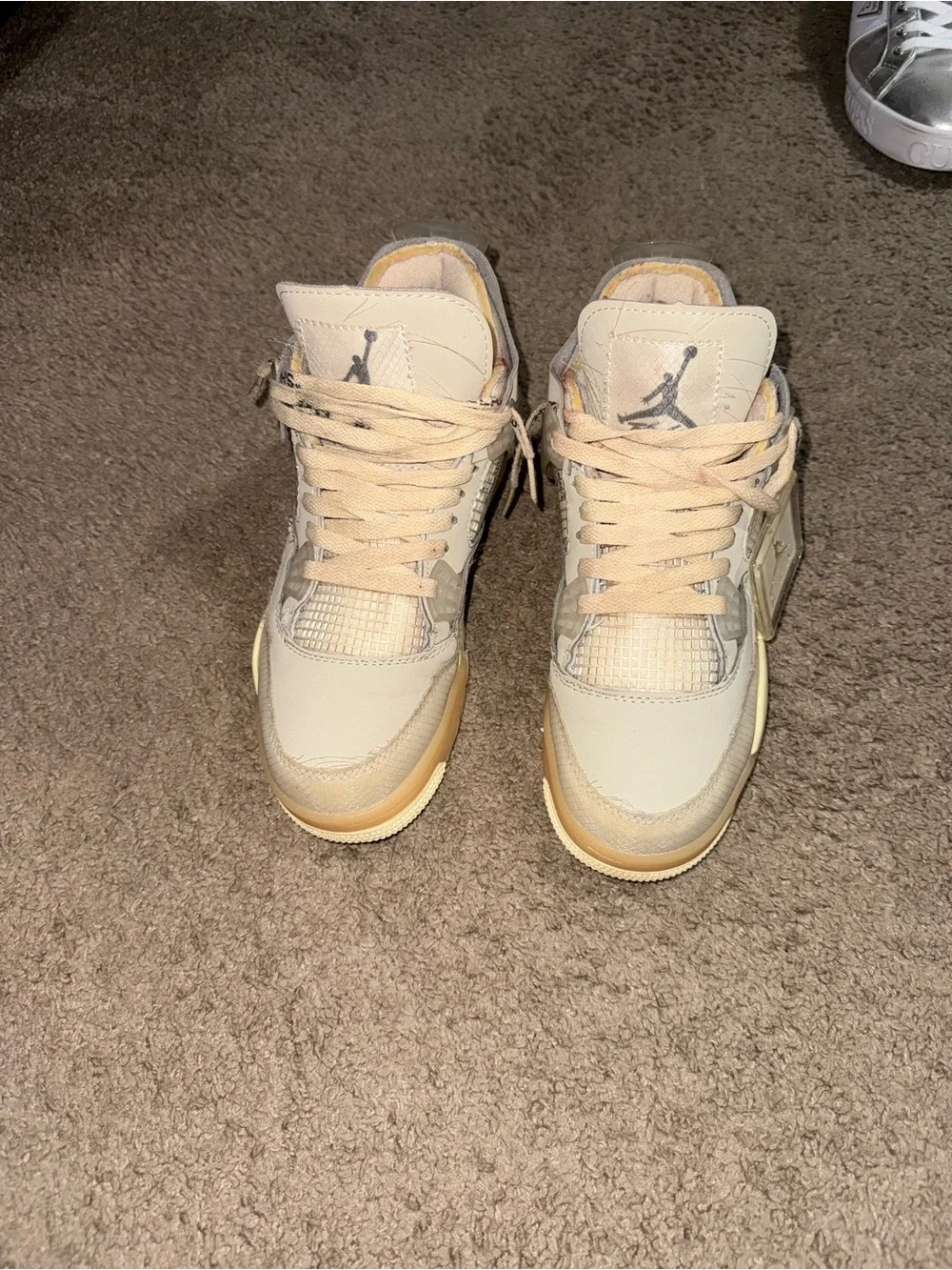 Jordan Men's Sneakers in Cream and Tan